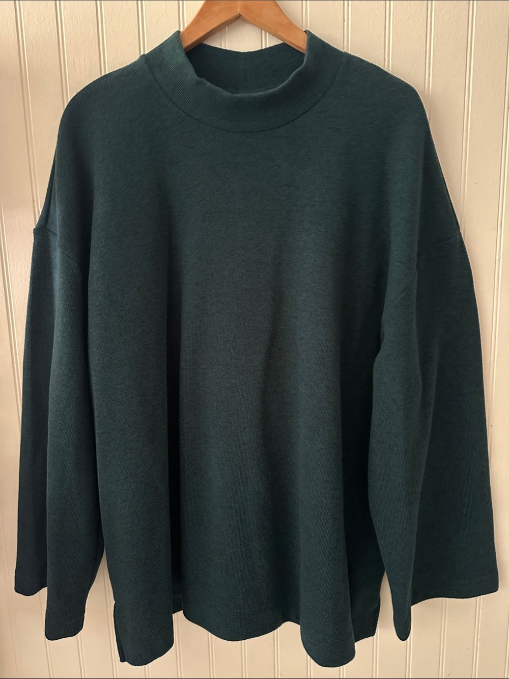 Old Navy Dark Teal Cozy Mock Neck Tunic Sweater NEW sz XXL - Picture 5 of 9